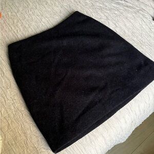 Navy blue wool skirt